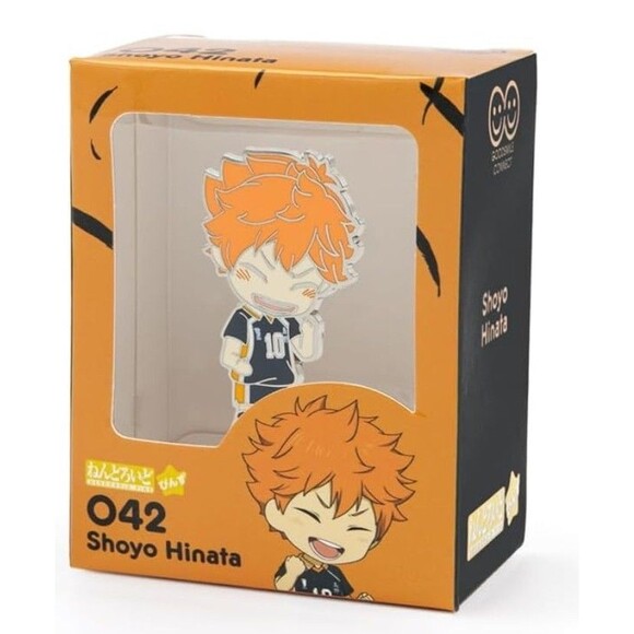 NEW Haikyu!! Nendoroid Pin w Stand Shoyo Hinata 042 Goodsmile Connect Co. NWT - Picture 4 of 4